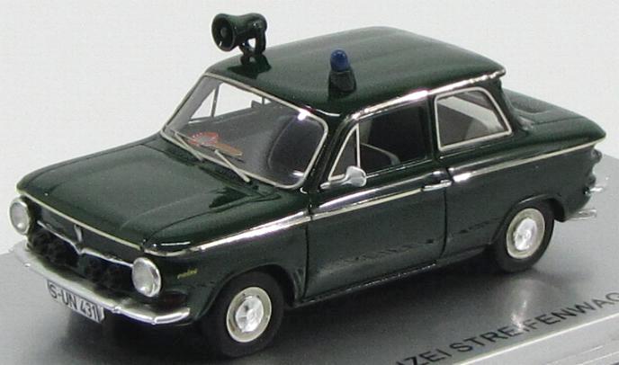 NSU Prinz 4 Polizei Streifenwagen 1964 Gre 1:43 Scale Kess Resin Model