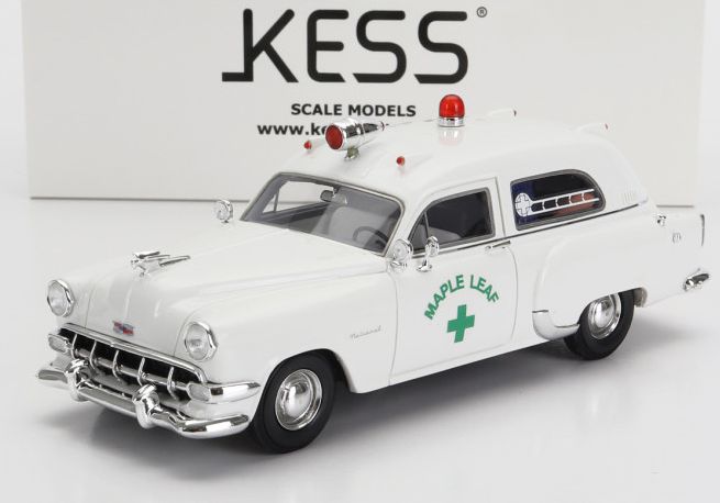 Chevrolet National Ambulance Maple Leaf 1954 1:43 Scale Kess Resin Model
