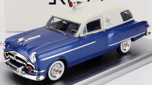 Packard Henney JR Ambulance Blue/White 1954 1:43 Scale Kess Resin Model