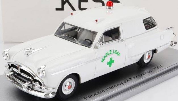 Packard Henney JR Ambulance White 1954 1:43 Scale Kess Resin Model