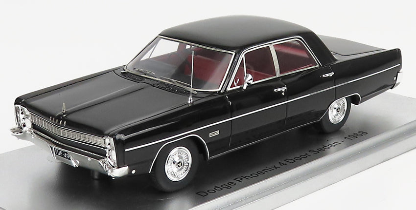 Dodge Phoenix 4-Door Sedan 1968 Black 1:43 Scale Kess Resin Model