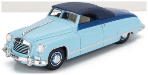 Isotta Fraschini 8C Light Blue/Blue Monterosa Boneschi Cabriolet Closed 1948 1:43 Scale Kess Resin Model