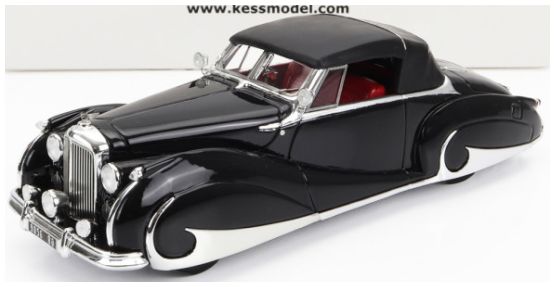 Bentley MK VI Black sn.B25071 Franay Drophead Coupe Cabrio Closed 1947 1:43 Scale Kess Resin Model
