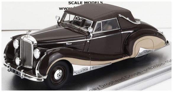 Bentley MKVI Franay Brown/Cream snB26BH Drophead Coupe Cabrio Closed 1947 1:43 Scale Kess Resin Model