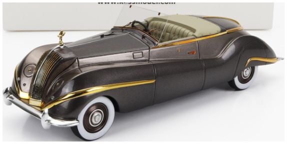 Rolls Royce Phantom III Brown/Gold Labourdette Vutotal Cabrio Open 1947 1:43 Scale Kess Resin Model