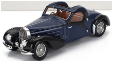 Bugatti 57C Atalante Coupe Blue/Black sn.57641 Toit Ouvrant Open Roof 1938 1:43 Scale Kess Resin Model