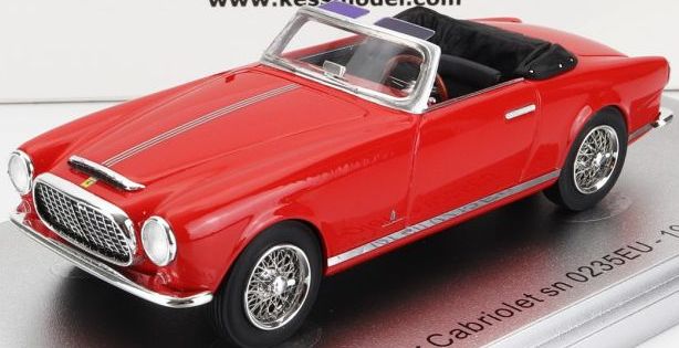 Ferrari 212 Inter sn0235EU Red Cabriolet Top Down 1952 1:43 Scale Kess Resin Model