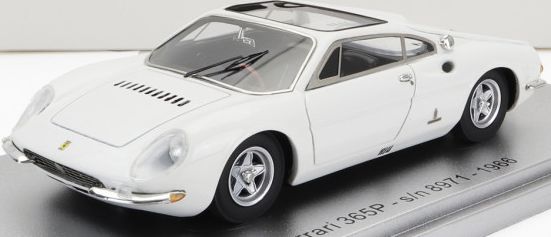 Ferrari 365P Berlinetta Speciale 3 Seats 1966 White 1:43 Scale Kess Resin Model