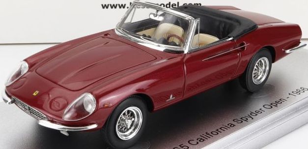 Ferrari 365 California Spider Blue Top Up 1966 1:43 Scale Kess Resin Model