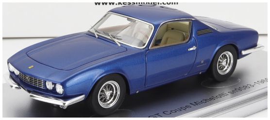 Ferrari 330 GTC Coupe Michelotti 1966 Blue 1:43 Scale Kess Resin Model