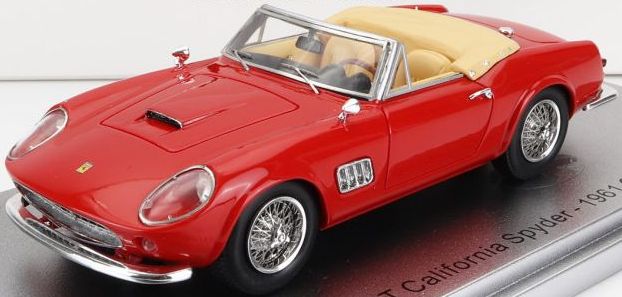 Ferrari Modena 250GT California Spider Red Top Down 1961 1:43 Scale Kess Resin Model