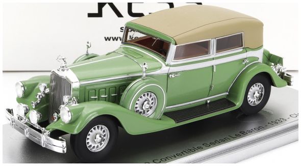 Pierce Arrow 124 Green Convertible Berline Sedan Le Baron Closed 1933 1:43 Scale Kess Resin Model