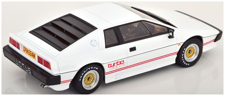 Lotus Esprit Turbo 1981 Movie Version White/Red 1:18 Scale Diecast Model Car – KK Scale