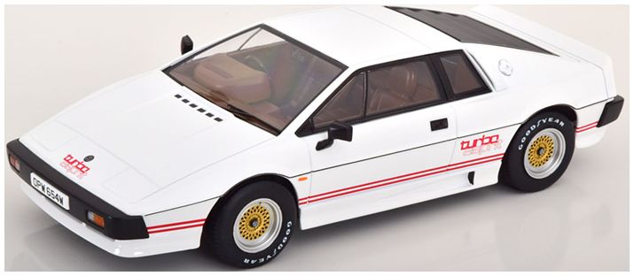 Lotus Esprit Turbo 1981 Movie Version White/Red 1:18 Scale Diecast Model Car – KK Scale