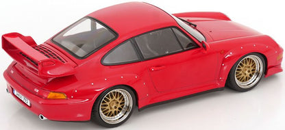 Porsche 911 (993) GT2 1996 BBS Rims Red 1:18 Scale Diecast Model Car – KK Scale