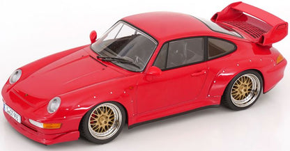 Porsche 911 (993) GT2 1996 BBS Rims Red 1:18 Scale Diecast Model Car – KK Scale