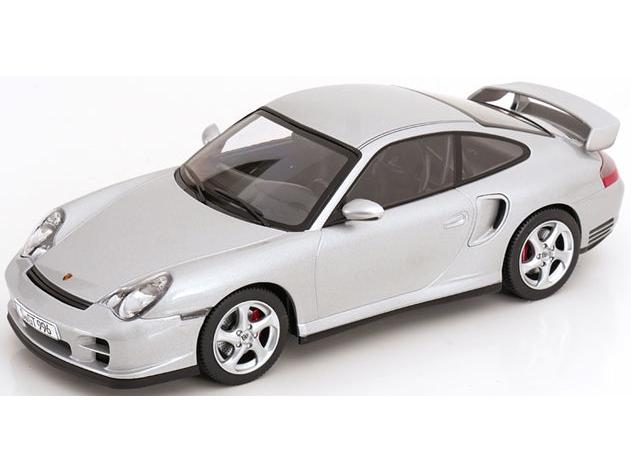 Porsche 911 (996) GT2 2001 Silver 1:18 Scale Diecast Car – KK Scale