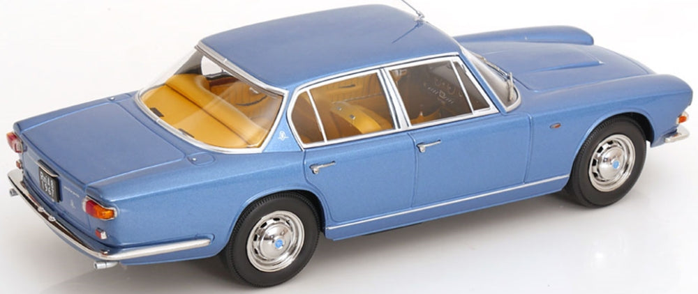 Maserati Quattroporte I 1965 Light Blue Metallic 1:18 Scale Diecast Model Car – KK Scale