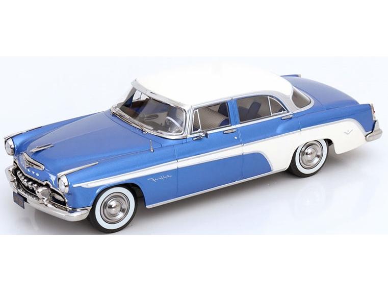DeSoto Fireflite Sedan 1955 Blue Metallic Cream 1:18 Scale Diecast Car – KK Scale
