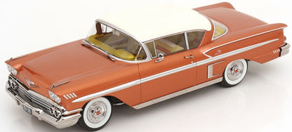 Chevrolet Bel Air Impala Coupe 1958 Copper Metallic/Cream 1:18 Scale Diecast Car – KK Scale