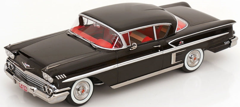 Chevrolet Bel Air Impala Coupe 1958 Black 1:18 Scale Diecast Car – KK Scale