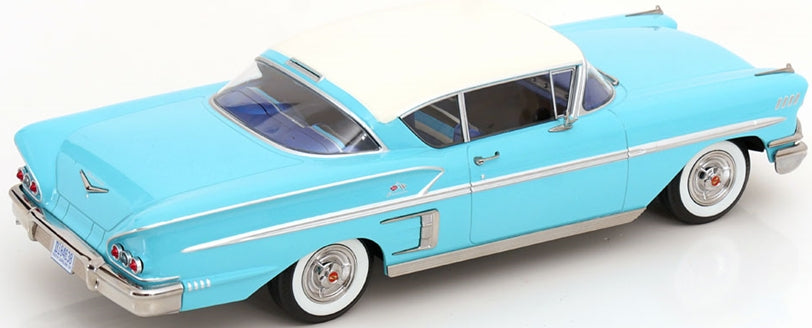 Chevrolet Bel Air Impala Coupe 1958 Turquoise/Cream 1:18 Scale Diecast Car – KK Scale