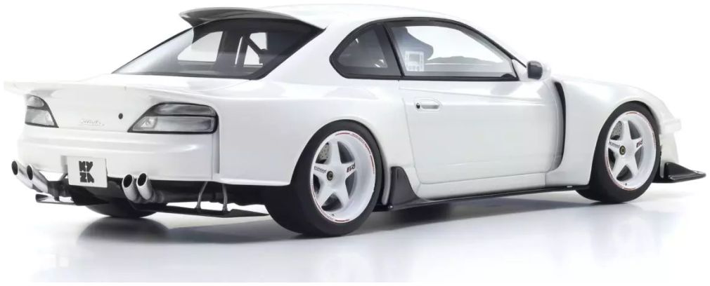 Nissan Silvia S15 Khyzyl Saleem White Samurai Collection 1:18 Scale Kyosho Resin Model Car
