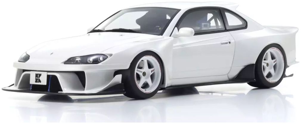 Nissan Silvia S15 Khyzyl Saleem White Samurai Collection 1:18 Scale Kyosho Resin Model Car