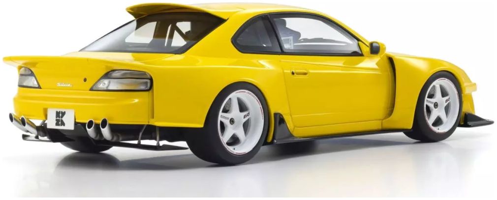 Nissan Silvia S15 Khyzyl Saleem Yellow 1:18 Scale Kyosho Resin Model Car
