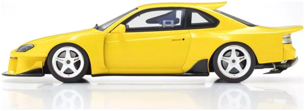 Nissan Silvia S15 Khyzyl Saleem Yellow 1:18 Scale Kyosho Resin Model Car