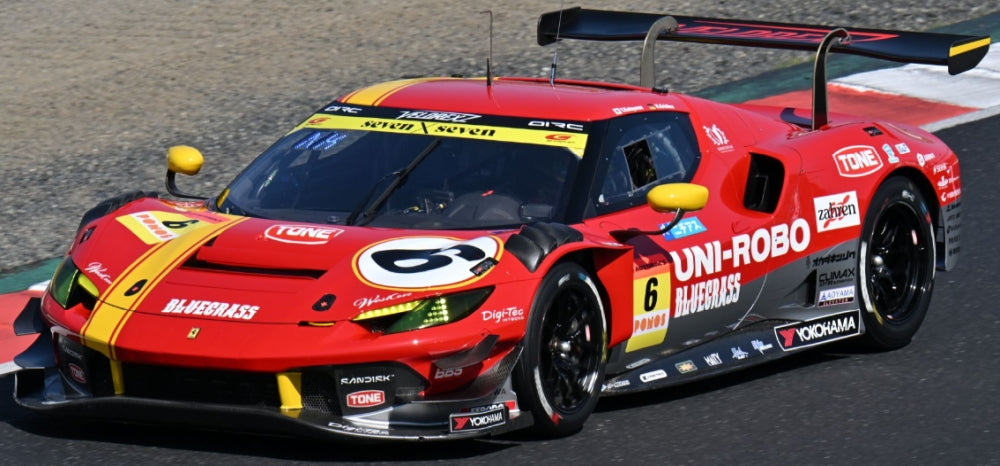 Ferrari Velorex Uni-Robo Bluegrass GT300 Super GT 2026 #6 Katayama/Krutten 1:43 Scale Resin Car – Looksmart