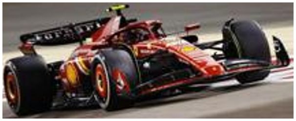 Ferrari SF-24 F1 Bahrain GP 2024 3rd #55 Carlos Sainz 1:43 Scale Resin Car – Looksmart