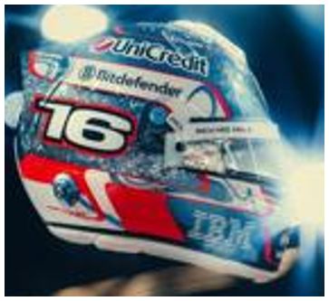 Charles Leclerc F1 Singapore GP 2025 Helmet 1:5 Scale Resin Replica – Looksmart
