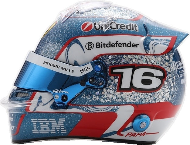 Charles Leclerc F1 Singapore GP 2025 Helmet 1:5 Scale Resin Replica – Looksmart