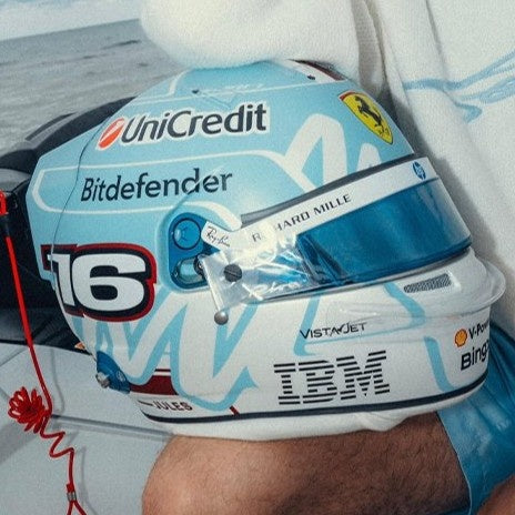 Charles Leclerc F1 Miami GP 2026 Helmet 1:5 Scale Resin Replica – Looksmart