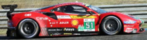 Ferrari 488 GTE EVO AF Corse 24H Le Mans 2022 2nd LMGTE Pro #51 Guidi/Calado/Serra 1:43 Scale Resin Car – Looksmart