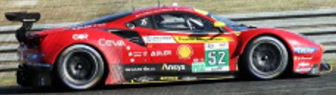 Ferrari 488 GTE EVO AF Corse 24H Le Mans 2022 3rd LMGTE Pro #52 Molina/Fuoco/Rigon 1:43 Scale Resin Car – Looksmart