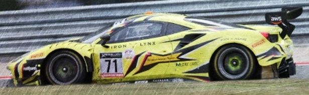 Ferrari 488 GT3 Iron Lynx 24H Spa 2022 3rd #71 Fuoco/Serra/Rigon 1:43 Scale Resin Car – Looksmart