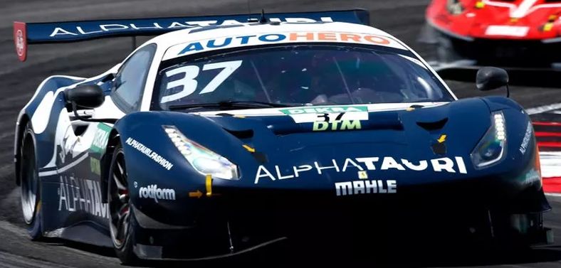Ferrari 488 GT3 EVO Red Bull Alphatauri AF Corse DTM 2022 Portimao #37 Loeb 1:43 Scale Resin Car – Looksmart
