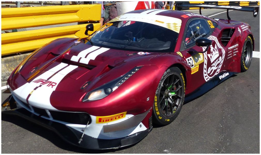 Ferrari 488 GT3 Harmony Racing FIA GT World Cup Macau 2023 #52 Weian Chen 1:43 Scale Resin Car – Looksmart