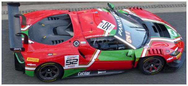 Ferrari 296 GT3 AF Corse 24H Spa 2024 2nd Bronze Class #52 Machiels/Bertolini/Mosc 1:43 Scale Resin Car – Looksmart
