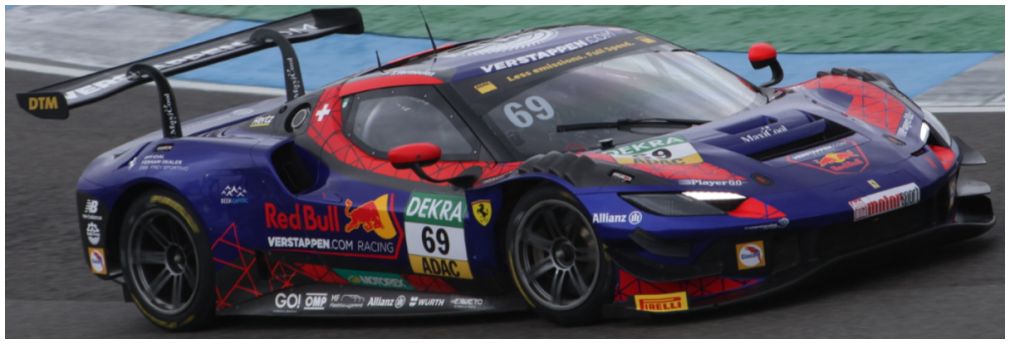 Ferrari 296 GT3 Emil Frey Racing DTM 2023 #69 Thierry Vermeulen 1:43 Scale Resin Car – Looksmart