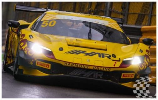 Ferrari 296 GT3 Harmony Racing Macau GT Cup FIA GT World Cup 2024 #50 Ye Yifei 1:43 Scale Resin Car – Looksmart