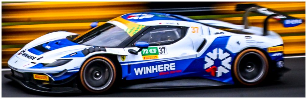 Ferrari 296 GT3 Winhere Motorsports Macau GT Cup FIA GT World Cup 2025 #37 Deng Yi 1:43 Scale Resin Car – Looksmart