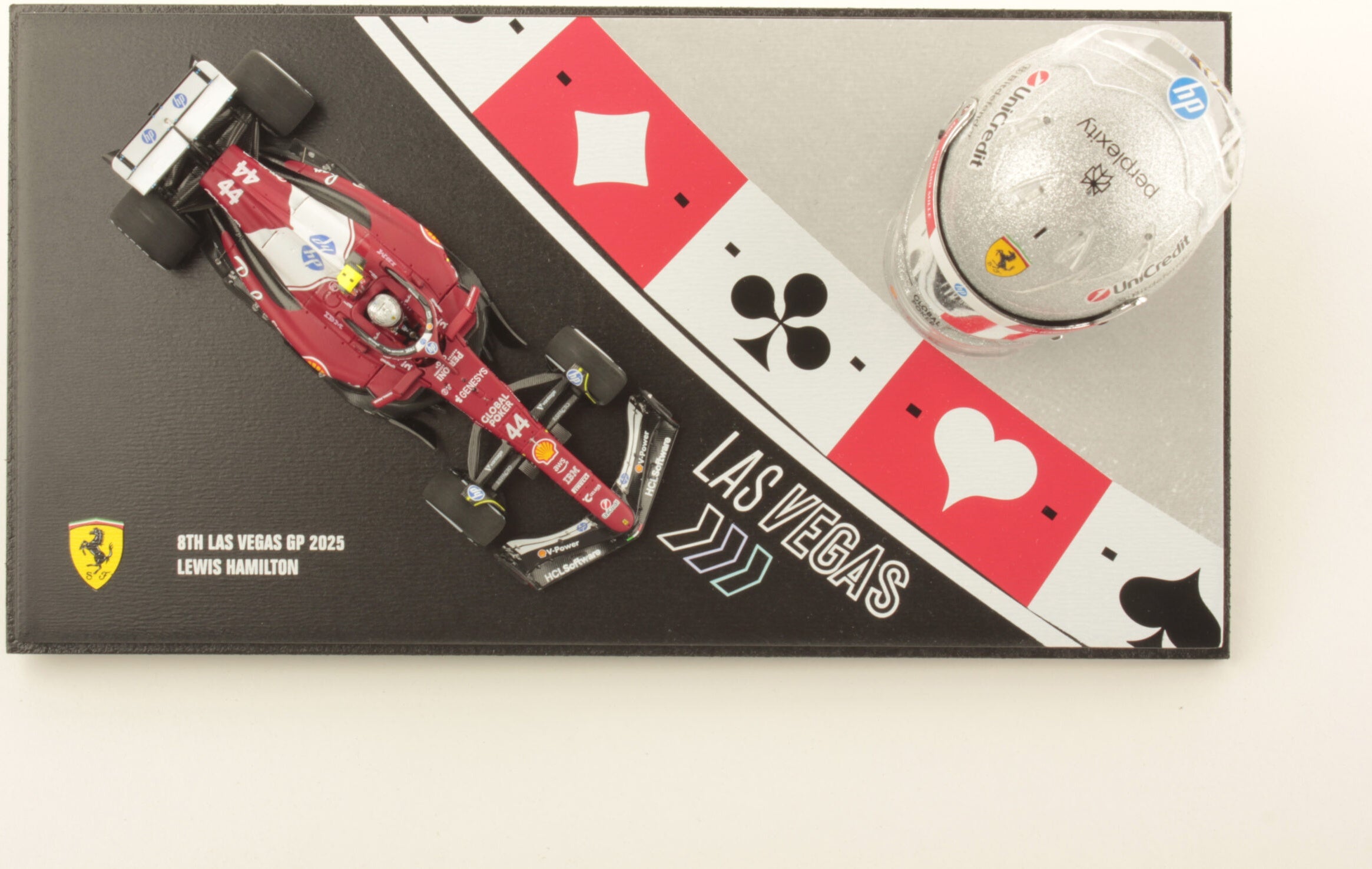 Ferrari SF-25 F1 Las Vegas GP 2025 #44 Lewis Hamilton 1:43 Scale Resin Car – Looksmart