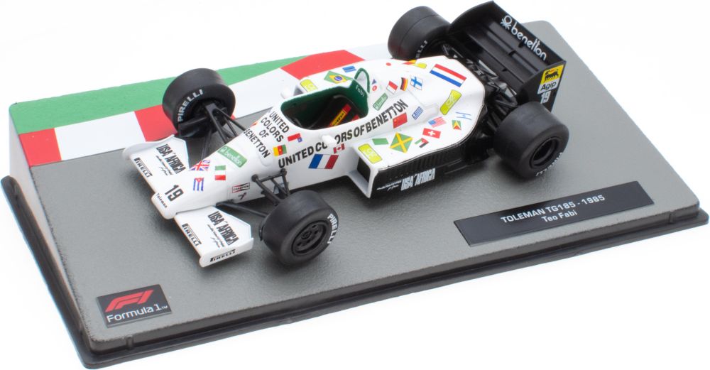 Toleman TG185 #19 F1 1985 Teo Fabi 1:43 Scale Diecast Model