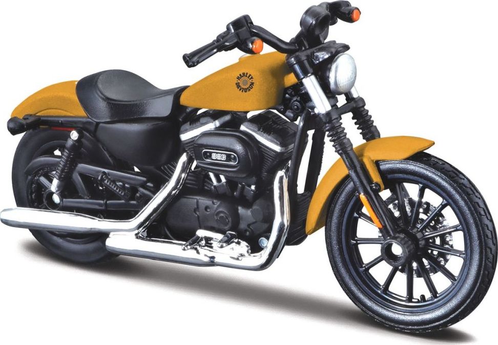 Harley-Davidson Sportster Iron 883 2014 Yellow 1:18 Scale Maisto Diecast Model