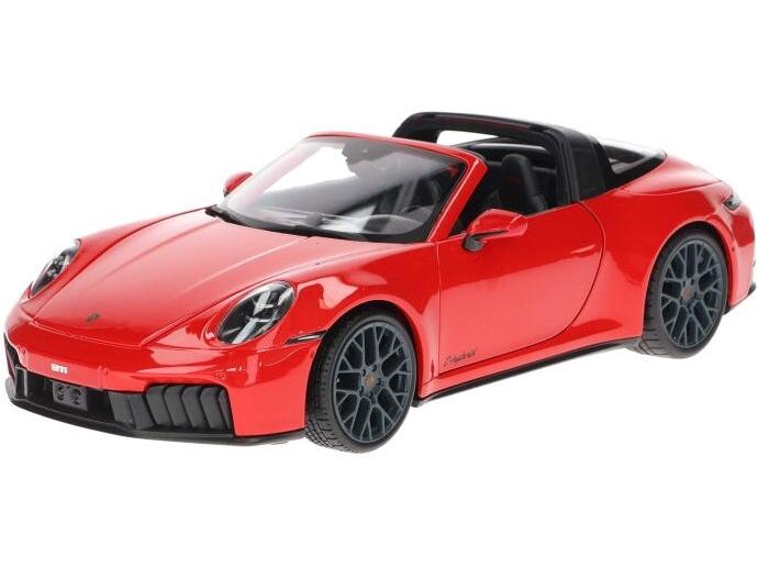 Porsche 911 (992.2) Targa 4 GTS Híbrido 2025 rojo Coche a Escala 1:18