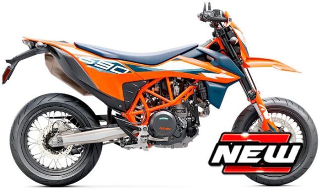 KTM 690 SMC R orange/blue/white - 1:12 Scale Motorbike Model