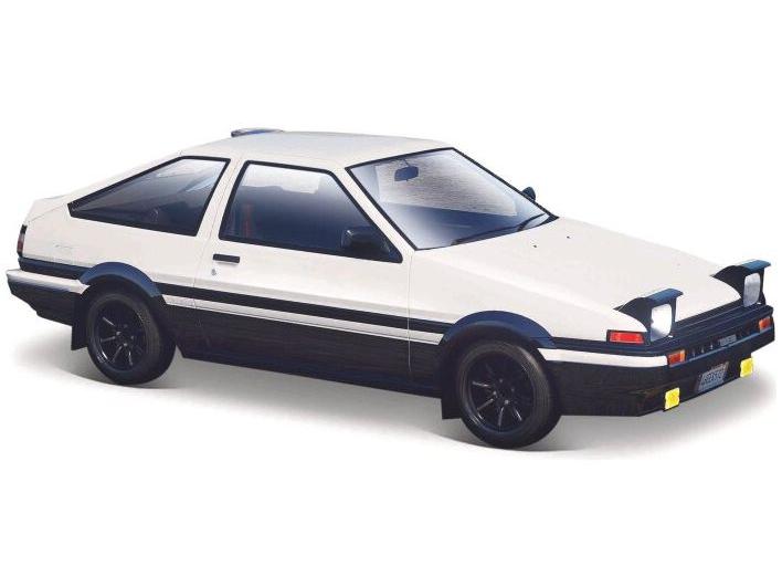 Toyota Sprinter Trueno AE86 blanc/noir voiture miniature à l'échelle 1:24
